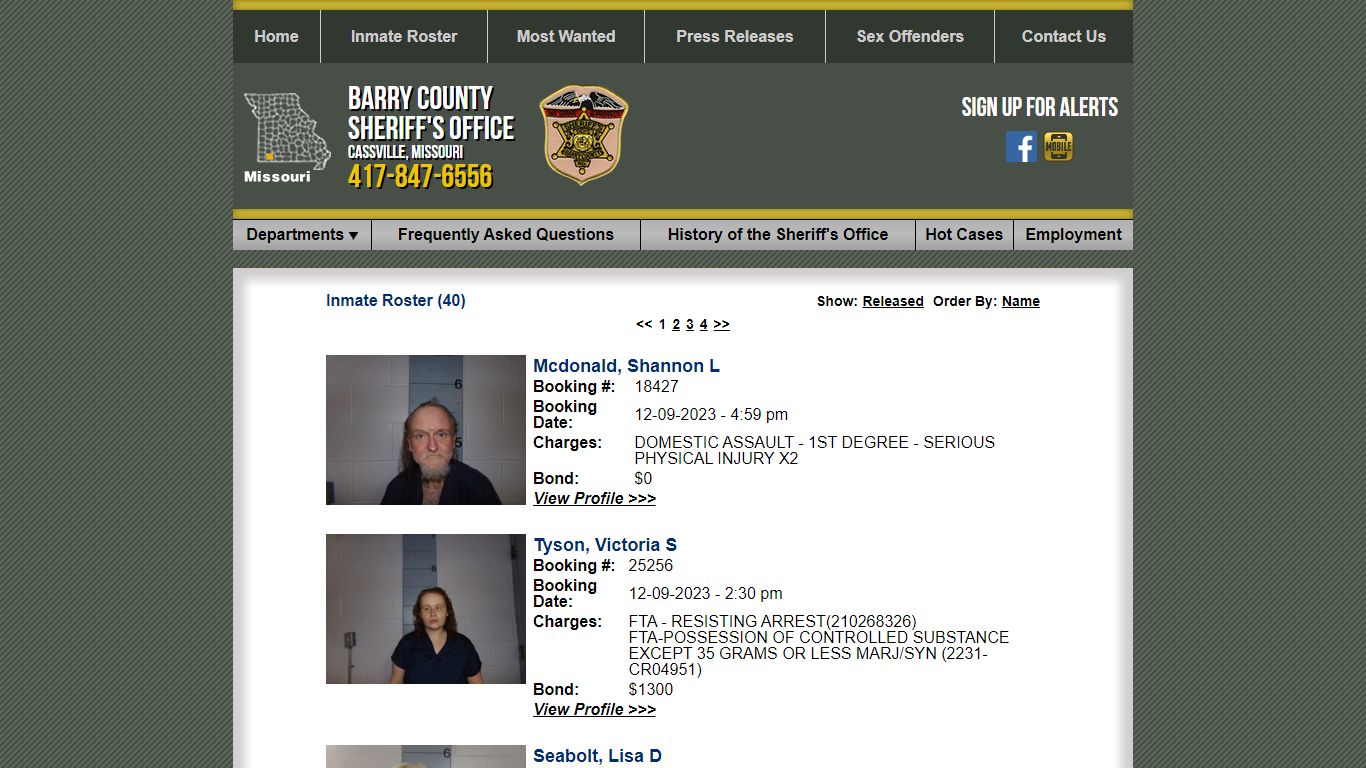 Inmate Roster - Current Inmates Booking Date Descending - Barry County ...